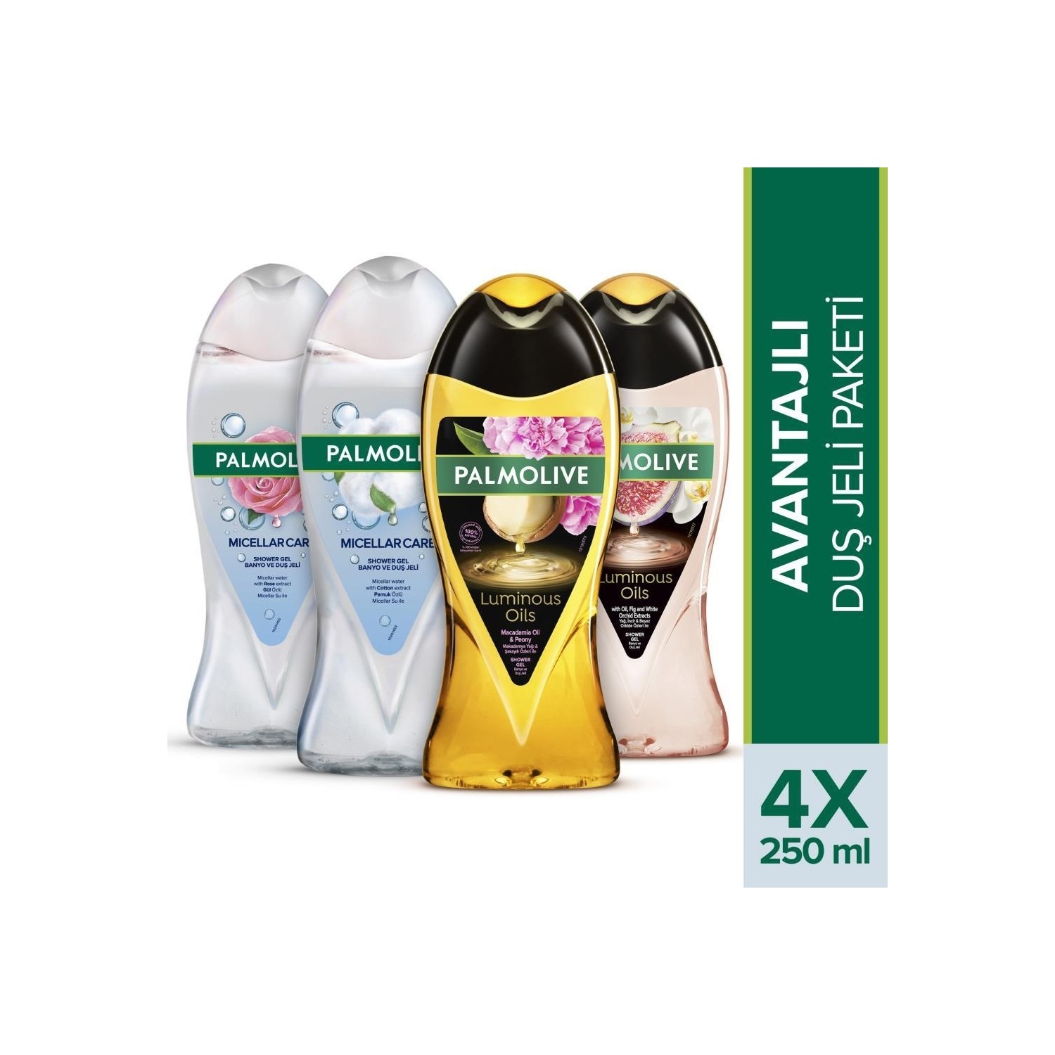 Palmolive Avantajlı Duş Jeli Paketi 250 ml X 4 Adet