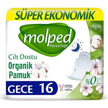 Molped Pure Soft Süper Ekonomik Gece 16’lı