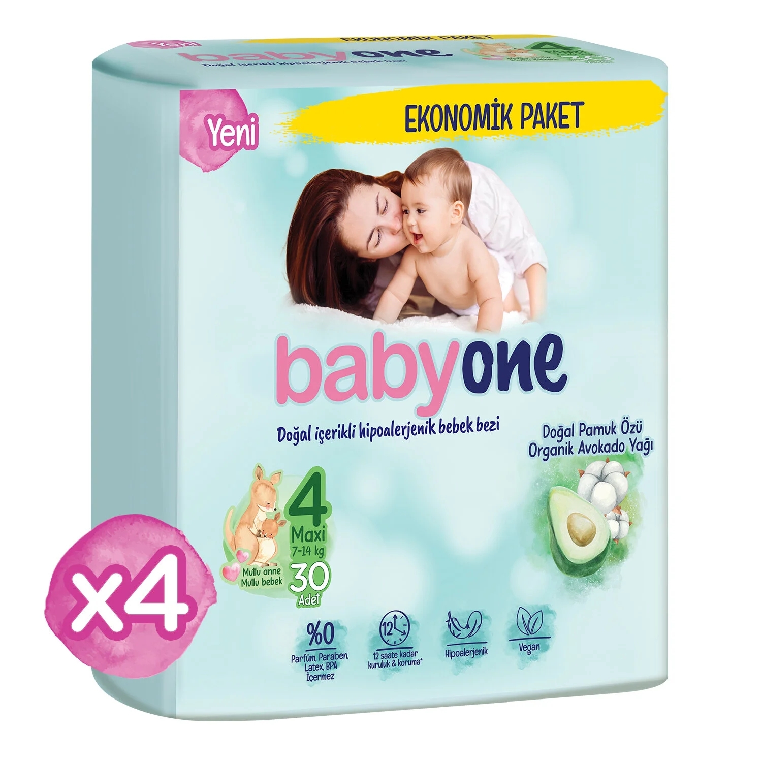 Babyone  4 Beden Maxi 120’li Bebek Bezi