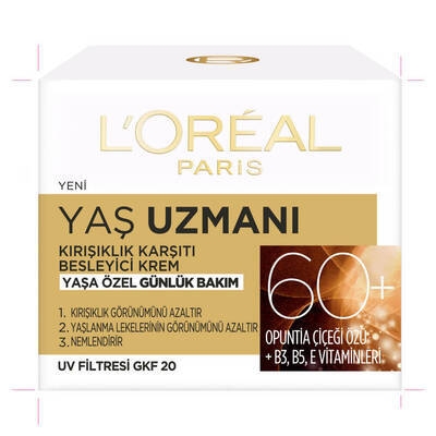 L’oréal Paris Yaş Uzmanı 60+ Kırışıklık Karşıtı Besleyici Krem