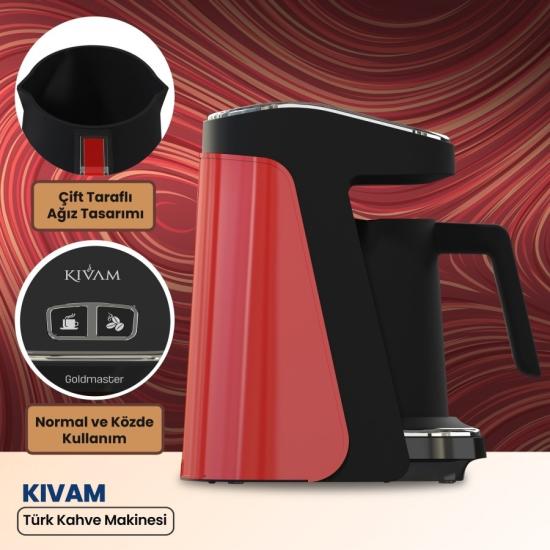 Goldmaster GM8380K Kıvam Kırmızı Türk Kahve Makinesi