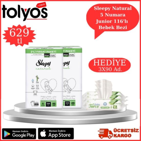 Sleepy Natural 6 Numara XLarge 92’li Bebek Bezi