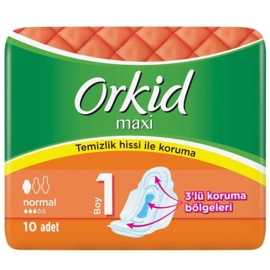 Orkid Maxi Normal Boy 1 Hijyenik Ped 10’lu